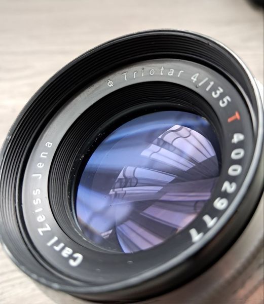 Carl Zeiss Jena Triotar 4/135 Т байонет Exakta 4002977 фото