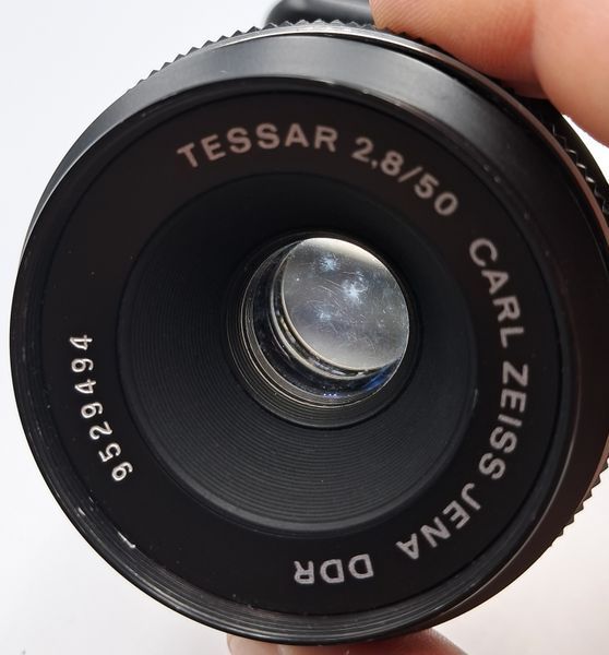 Carl Zeiss Jena DDR Tessar 2,8/50 black 9529494 фото